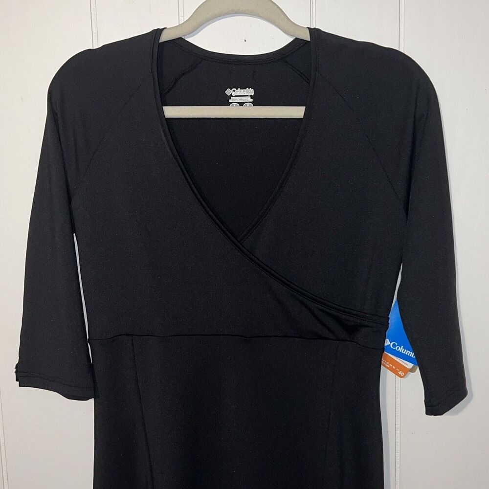 Columbia Dress Timeless Travel Black Pullover 3/4 sleeve - Size Small - NWT - Picture 3 of 5